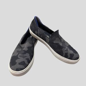 Rothy's Charcoal and Black Slip-On Sneakers